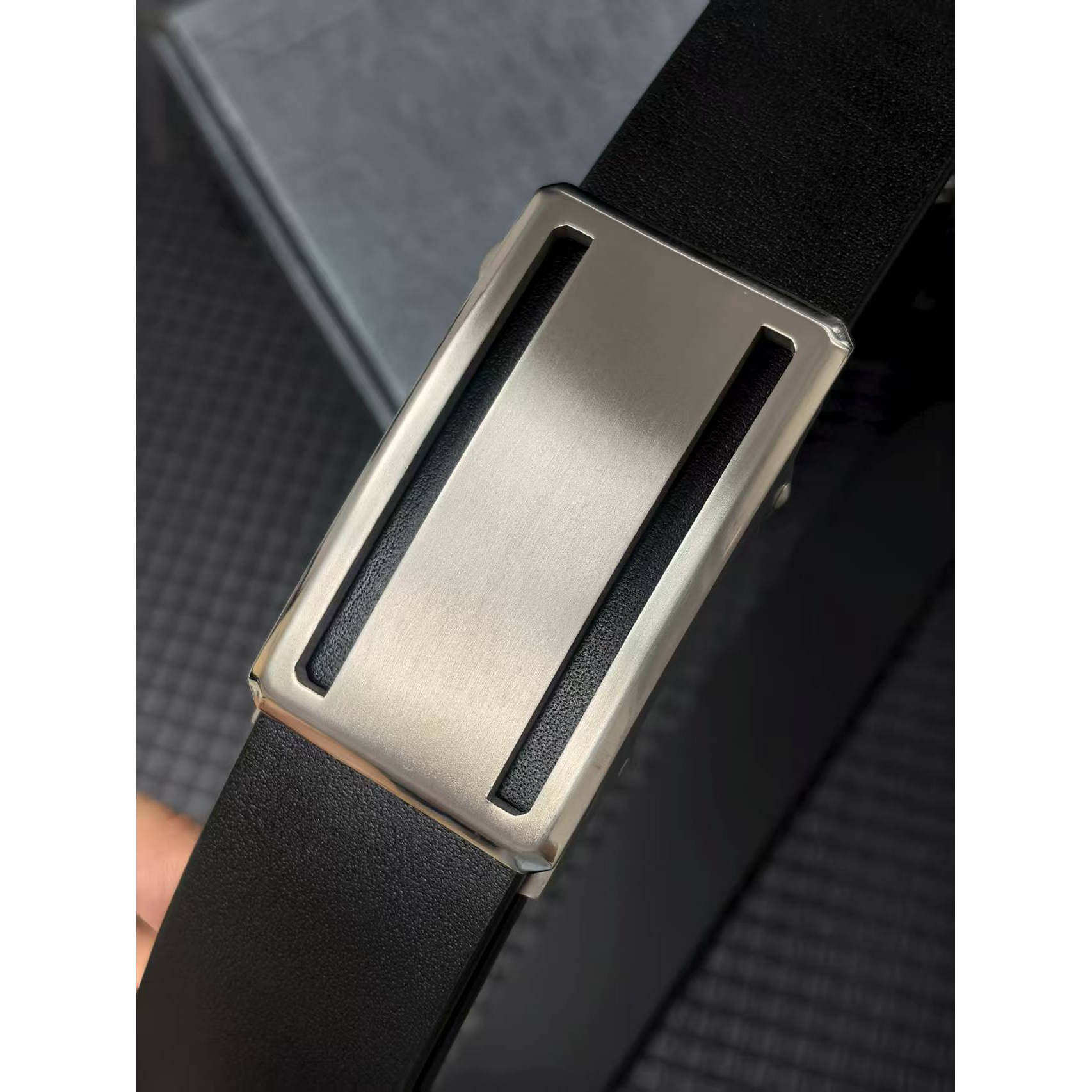 纯钛扳机无牙/有牙自动扣皮带扣头无孔无卡槽腰带扣头男士3.8/3.5