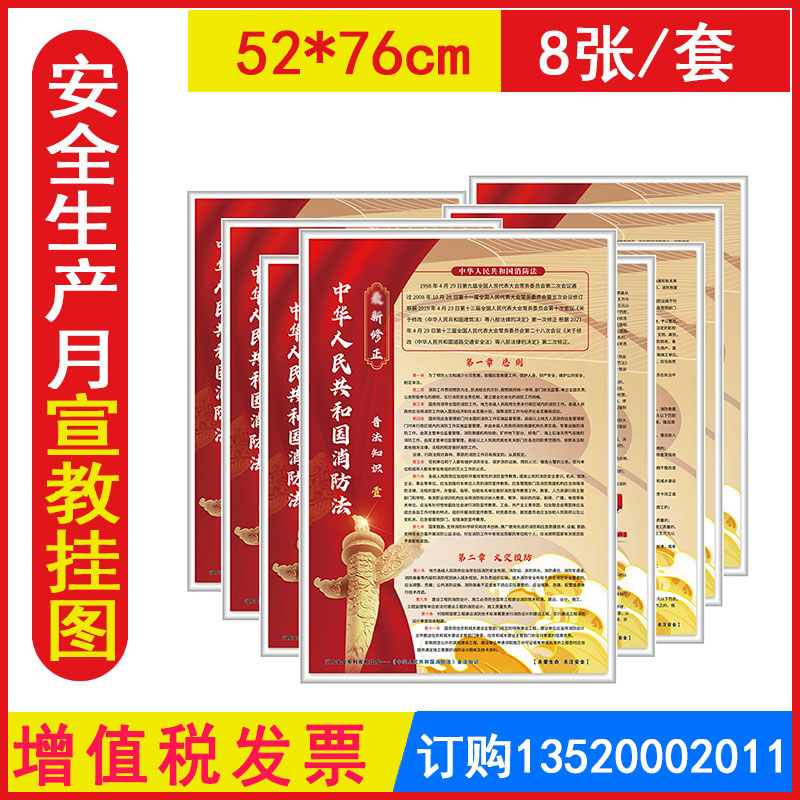 消防法普法知识宣教挂图