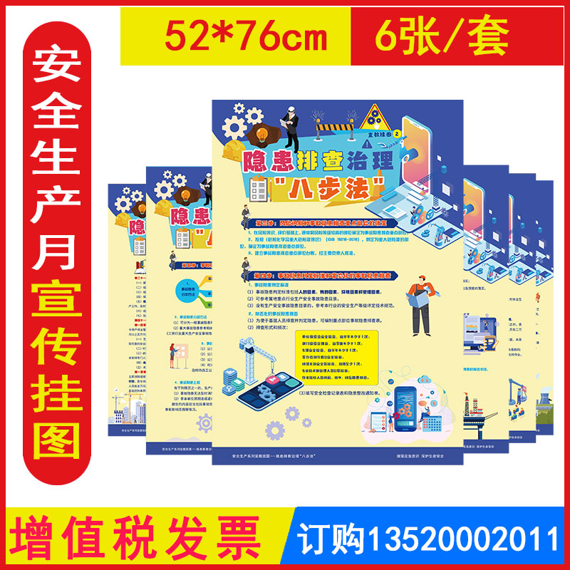 隐患排查治理八步法宣教挂图