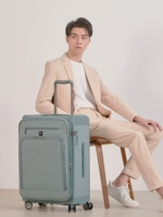 Чемодан, вместительная и большая коробка, ткань оксфорд, 20 дюймов