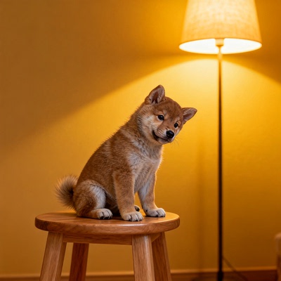 短毛狗崽中型犬赤柴日本高智商狗