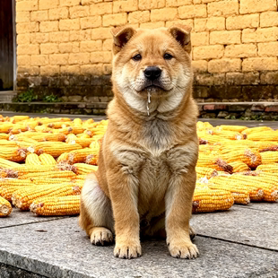 黄狗幼犬忠诚不掉毛幼崽家养霸气大骨架中华田园犬狩猎犬大狗土狗