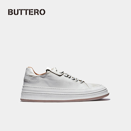 BUTTERO手擦做旧纯皮复古百搭简约休闲运动鞋男鞋意大利产9721
