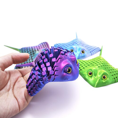 3D打印可动魔鬼鱼减压手办