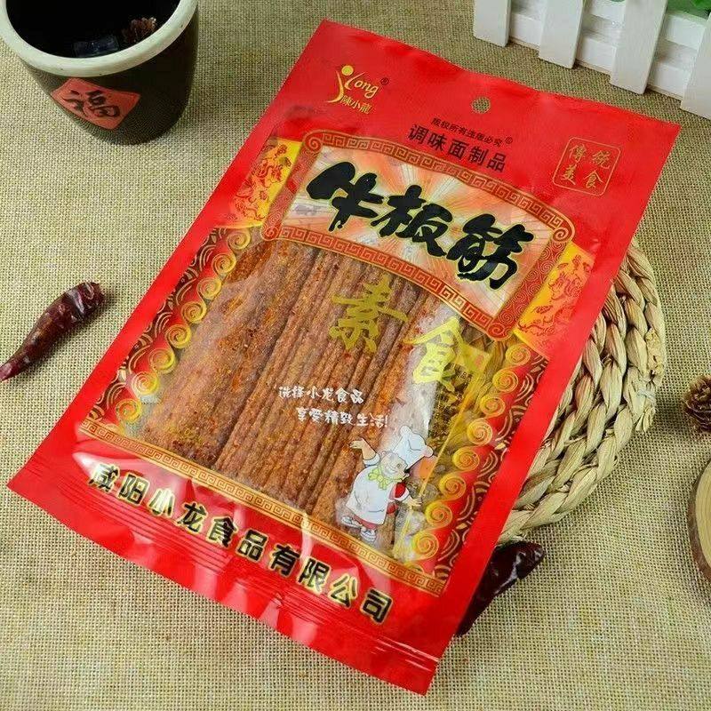 陈小龙牛板筋麻辣条大包装麻辣片180克/袋零食品儿时小吃辣条零食