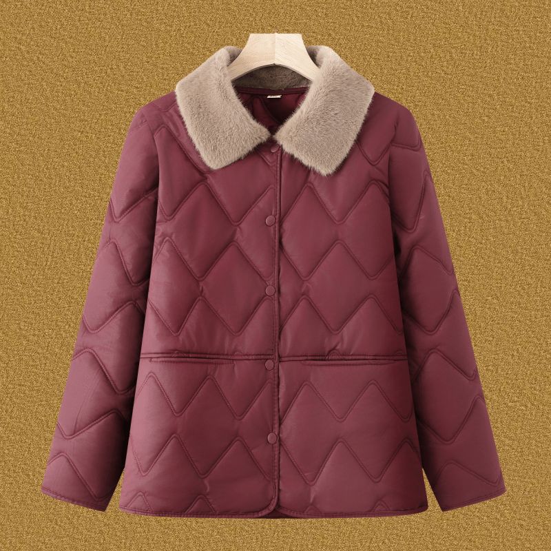 中老年人女装50岁妈妈冬装棉衣