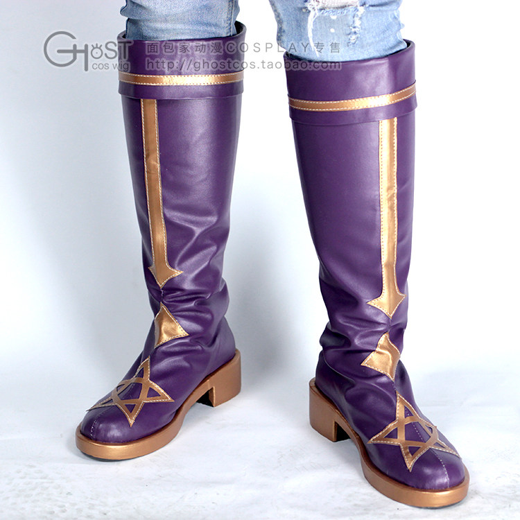 面包家cosplay王者荣耀明世隐占星师游戏cos皮鞋皮靴定制
