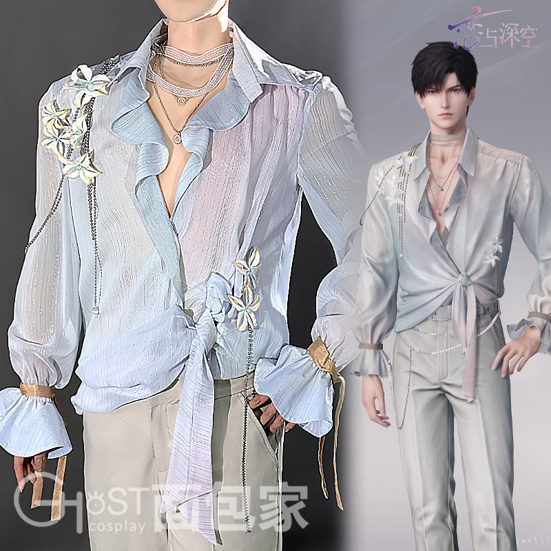 面包家恋与深空cosplay黎深cos服幻色版春日时装日常半透衬衫