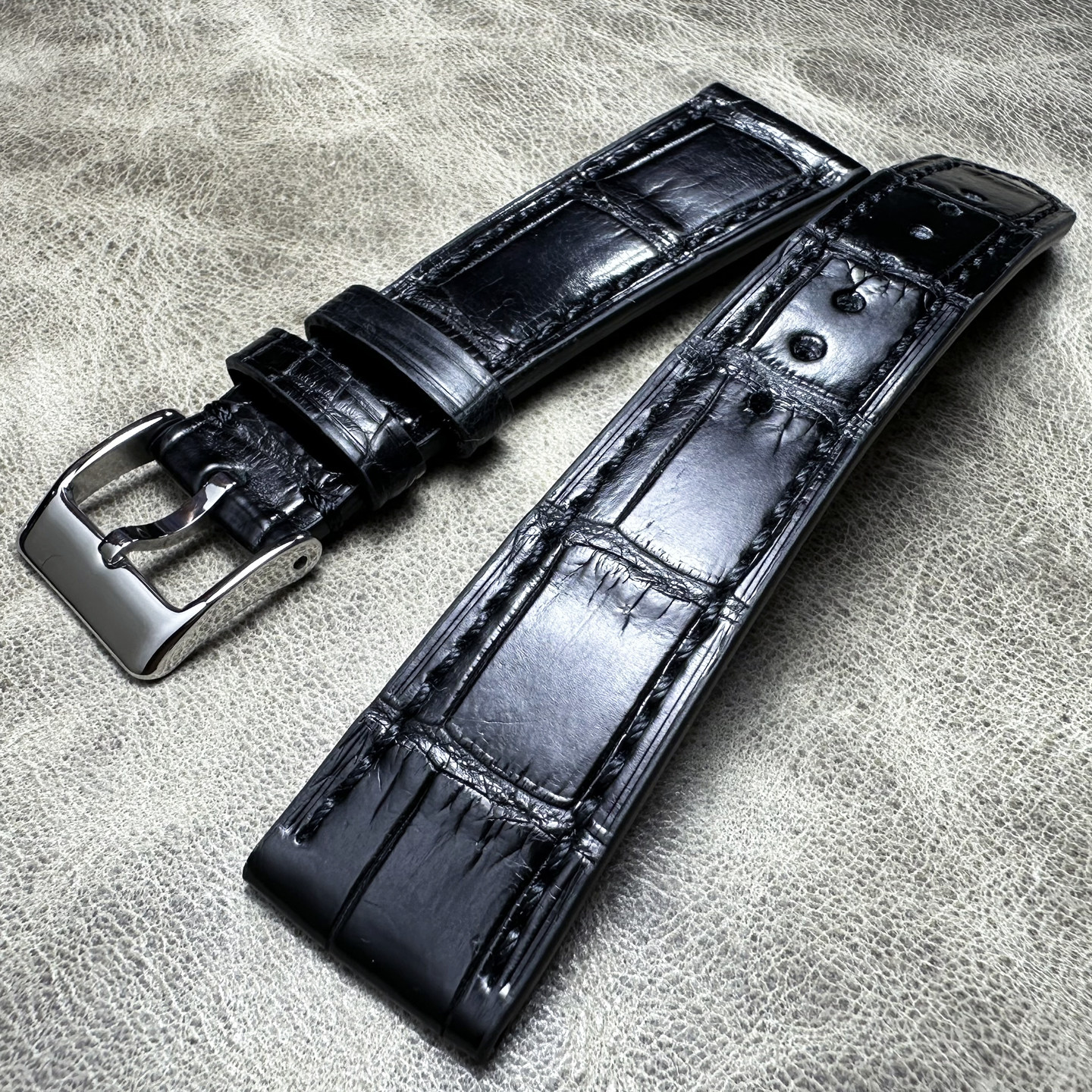 复古劳切利尼软鳄鱼皮表带20*16mm19*16mm18*14mm竹节纹真皮表带,手表,配件,淘宝优惠券,粉丝福利购,淘宝优惠卷