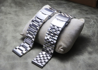 智能保险扣精钢表带男款钢带