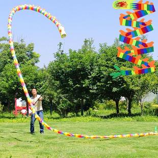 高杆健身龙高空舞龙筒子龙彩带龙空竹龙飞天长龙彩条烫金鳞龙