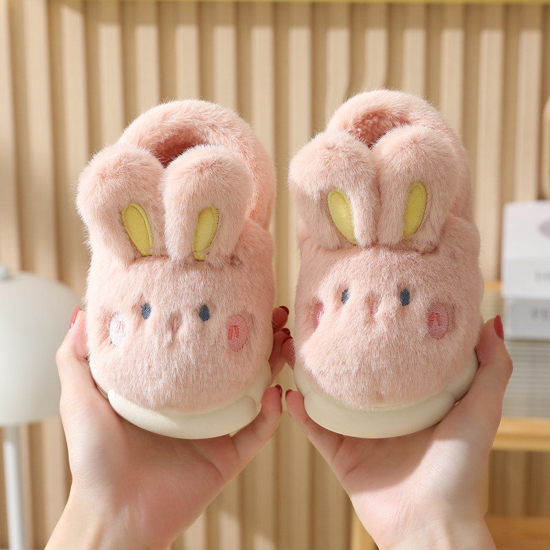 儿童棉拖鞋女童秋冬季兔子包跟男童室内家居防滑可爱宝宝毛绒棉鞋,童鞋/婴儿鞋/亲子鞋,儿童棉拖鞋,淘宝优惠券,粉丝福利购,淘宝优惠卷