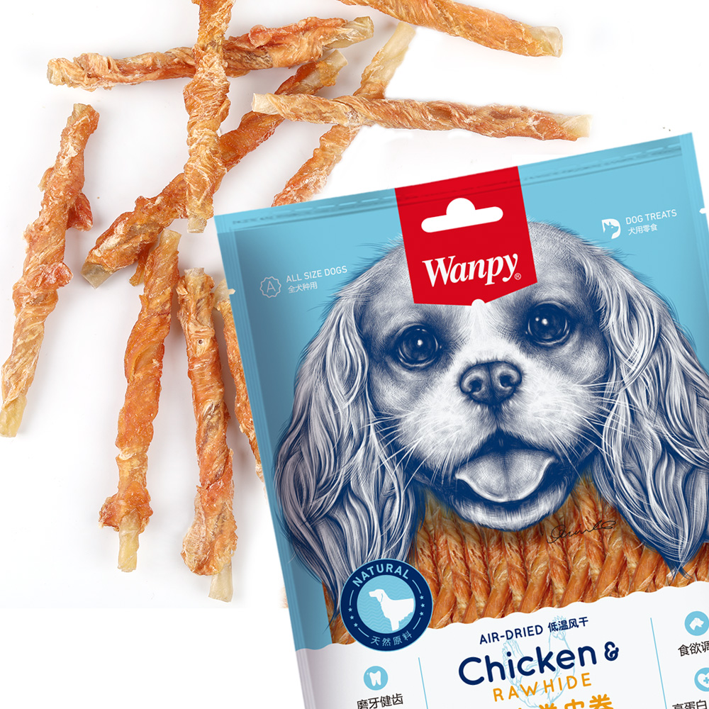 贵宾磨牙棒鸡肉干狗咬胶