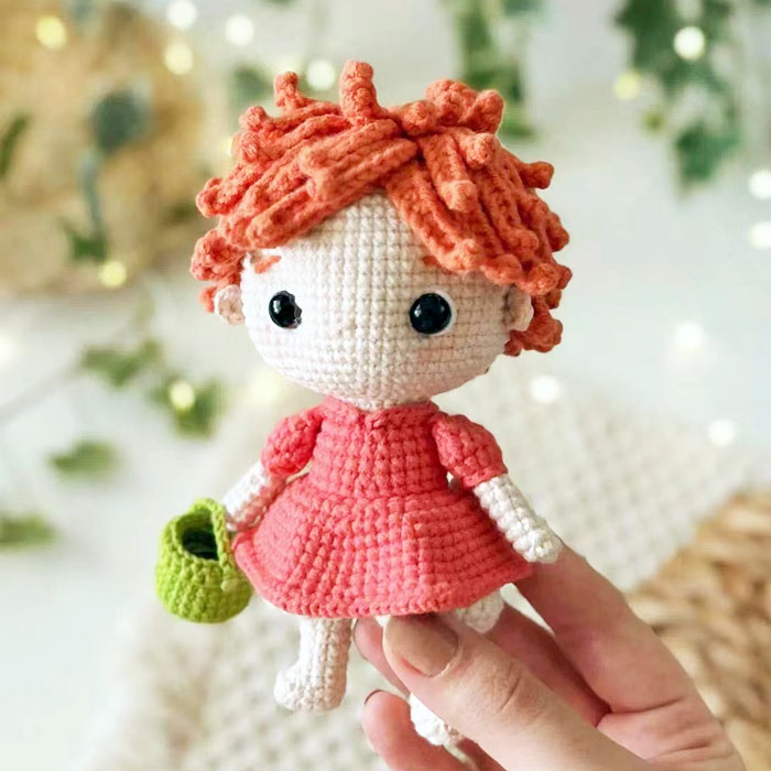 成品 钩针毛迷你人偶索苏克波妞挂件桌面摆件礼品情侣挂件