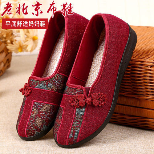 百搭老人妈妈鞋软底奶奶单鞋