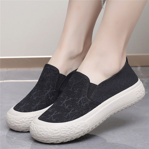 乐福鞋百搭学生厚底透气女单鞋