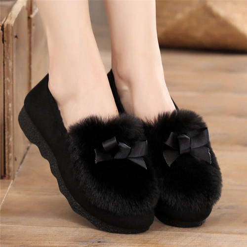 加绒保暖毛毛鞋 软底舒适 鞋码偏小一码半