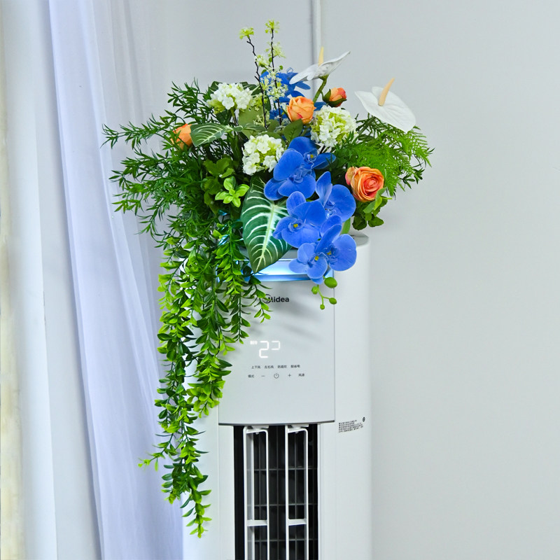 仿真花假花客厅电视柜边柜摆花冰箱空调柜机顶垂吊桌花装饰花摆放