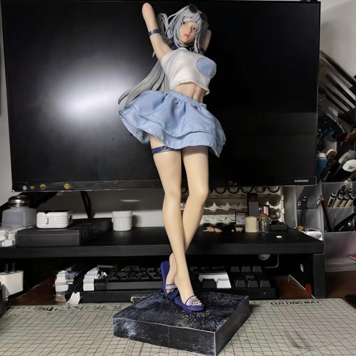 新款 1/4 瓦尔基里 泳装 镜流 美少女游戏动漫手办模型zjx