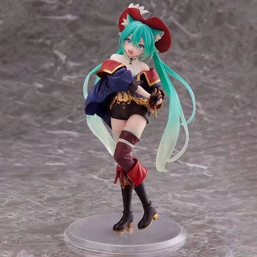 现货初音未来美少女手办 童话仙境 穿靴子的猫动漫二次元模型摆件