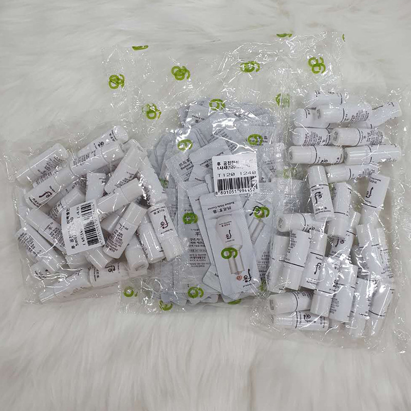 企划版韩国whoo后雪美白水乳5ml*30对+美白精华1ml*120片提亮肤色