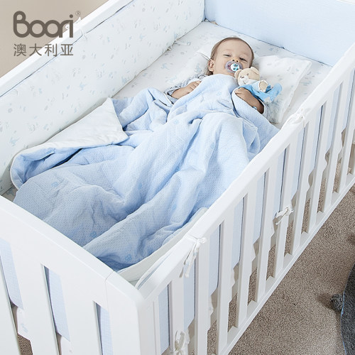 Boori爱达婴儿床围宝宝全棉床上用品8件套被子床笠可拆洗床品套件
