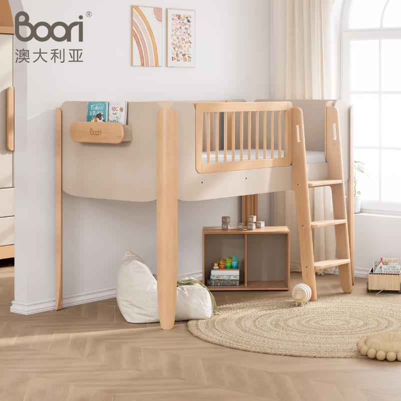 雅拉半高床儿童房双层子母床