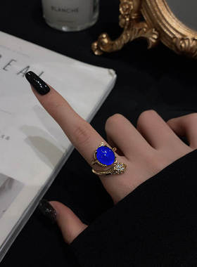 2024年新款感温狐狸戒指女设计感