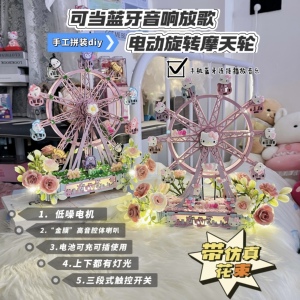 《成品》造景KT梦园电动充电发条摩天轮音乐盒送情侣七夕礼物520