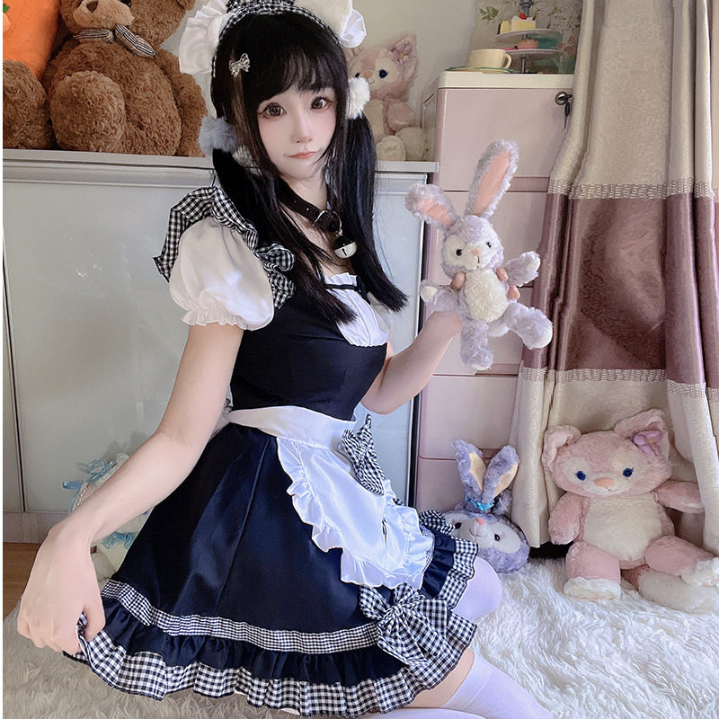 女仆装cos猫娘网红主播连衣裙