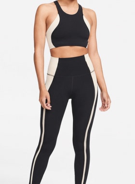 酷动城正品Nike女子可调整交叉肩健身跑步训练背心内衣DM0679-010