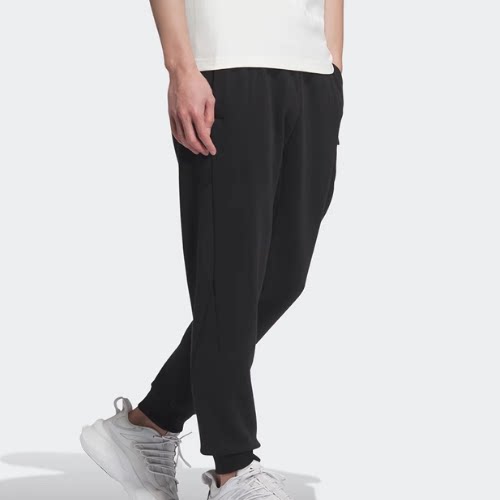 酷动城正品adidas 武极系列针织束口植绒保暖休闲运动长裤 JE6668