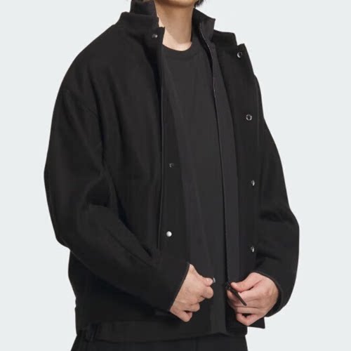 酷动城正品Adidas男子武极系列混纺保暖时尚百搭夹克外套IX4285