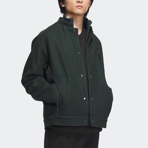 酷动城正品Adidas男子武极系列含羊毛保暖时尚百搭夹克外套IX4286