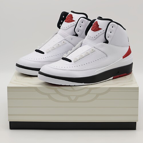 酷动城正品 Air Jordan 2 芝加哥男子高帮复古篮球鞋 DX2454-106