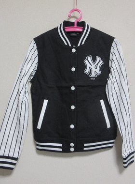 酷动城正品MLB 女子春秋棒球系列休闲时尚百搭外套15NY1FTM12100