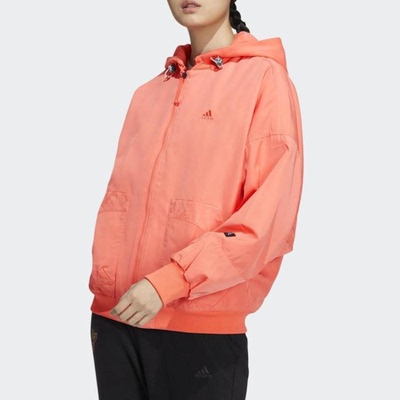 酷动城正品 adidas 女子春秋连帽休闲时尚运动保暖棉服 HZ2997