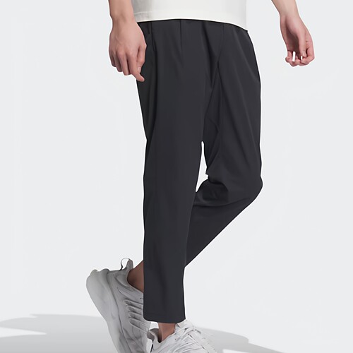 酷动城正品adidas男子武极运动休闲速干轻薄舒适束口9分裤JE6670