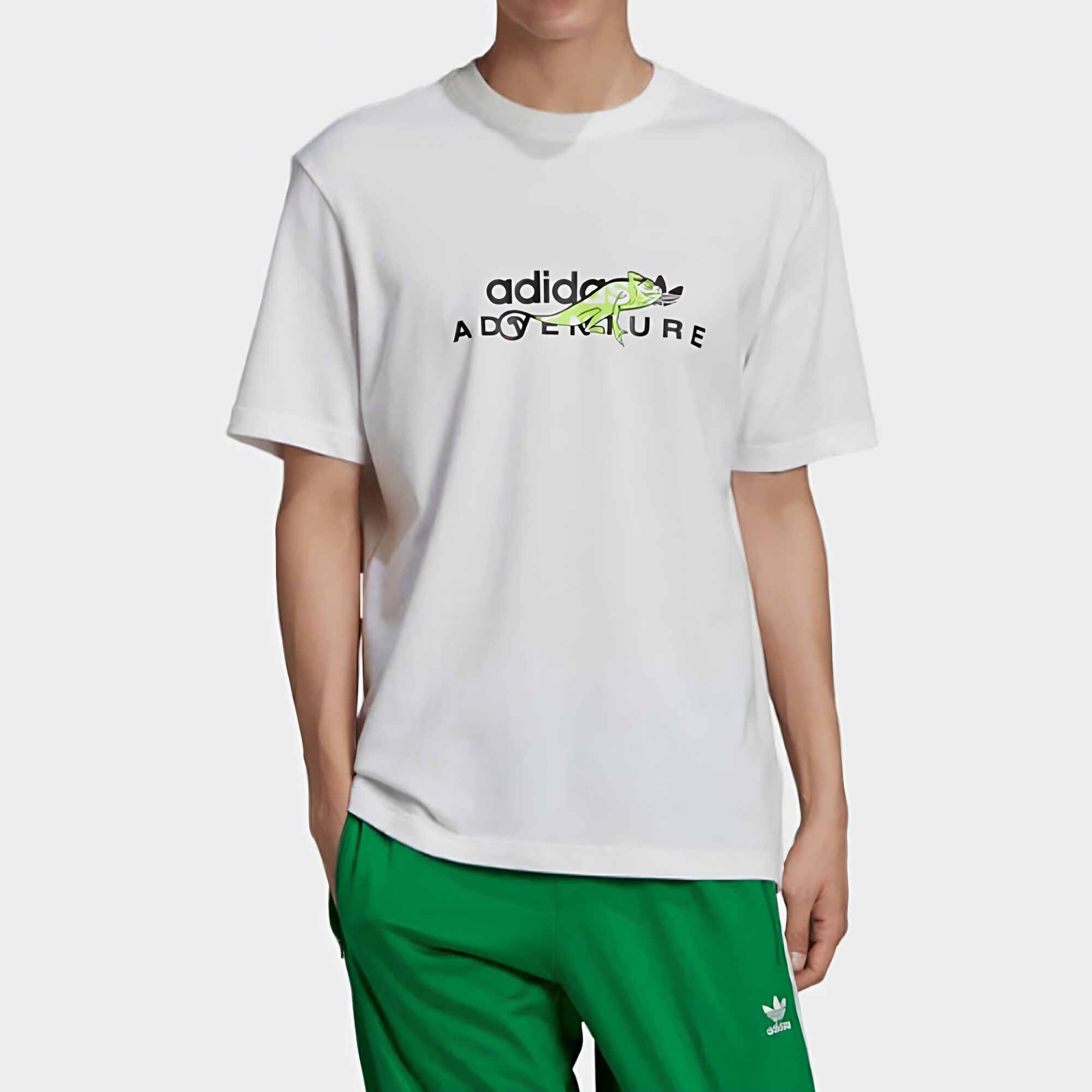 酷动城正品 ADIDAS 三叶草男子圆领棉质轻薄休闲短袖T恤 GN2323图片