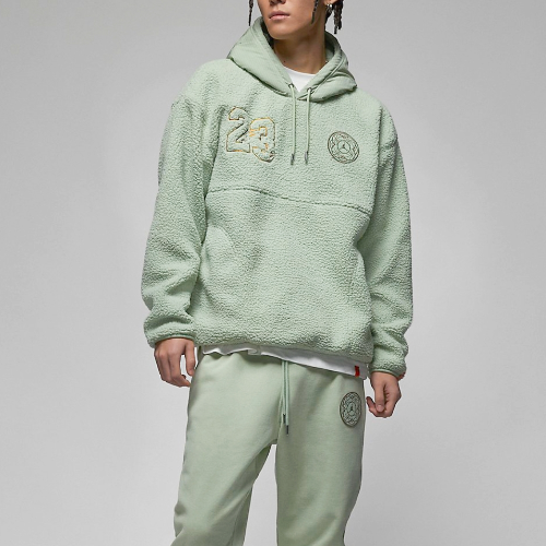 酷动城正品jordan男子休闲摇粒绒运动休闲保暖连帽套头FB1451-343