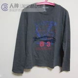 Cool City подлинный Nautica Nuo di повседневная хлопчатобумажная печать круглая шея мужская длинная рукава NA002486300E