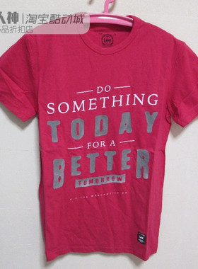 酷动城正品 Lee  男子棉质舒适轻薄时尚百搭短袖T恤 L14725T78L73