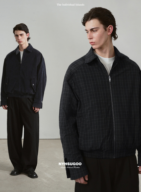 NYHSUGOO/南乙新款双面穿设计师款夹克32支100%棉15112男士春季