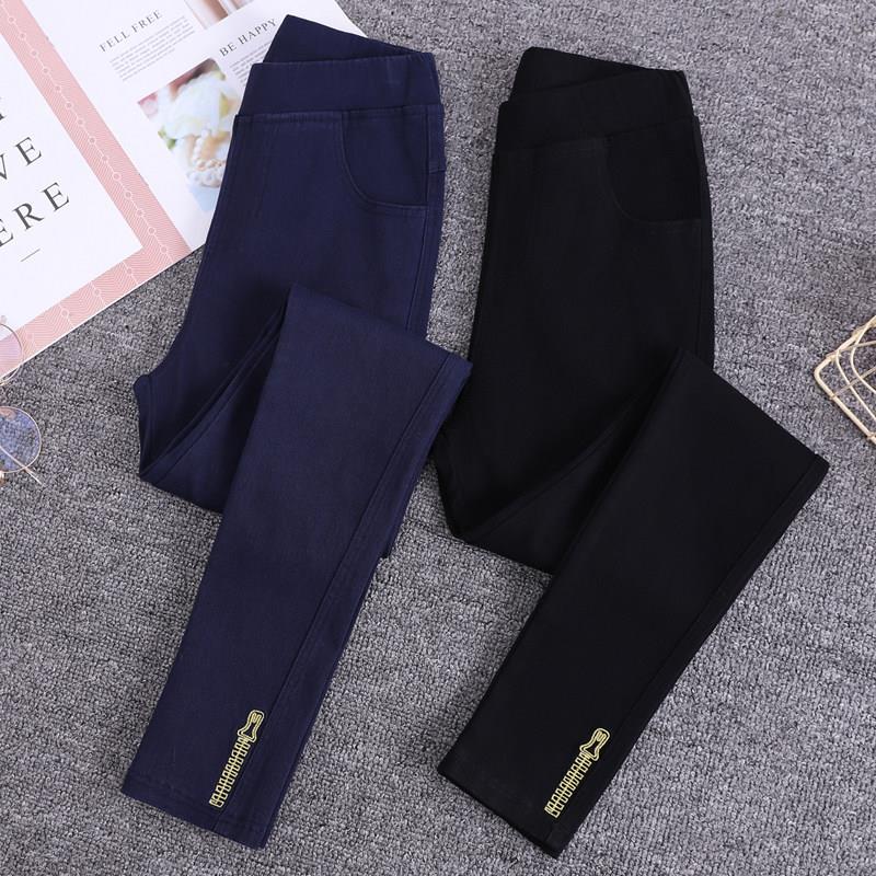 香港大码女裤2025新款洋气显瘦弹力高腰小脚铅笔裤春秋百搭打底裤