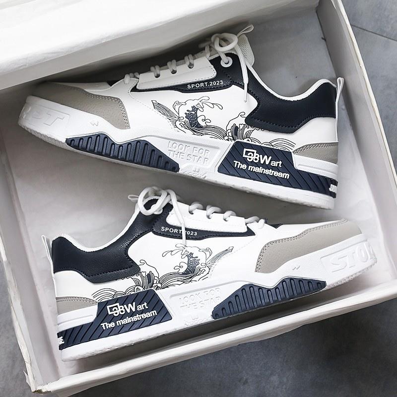 法国AJMY潮流男鞋2025春季新款青少年运动鞋舒适软底百搭休闲潮鞋