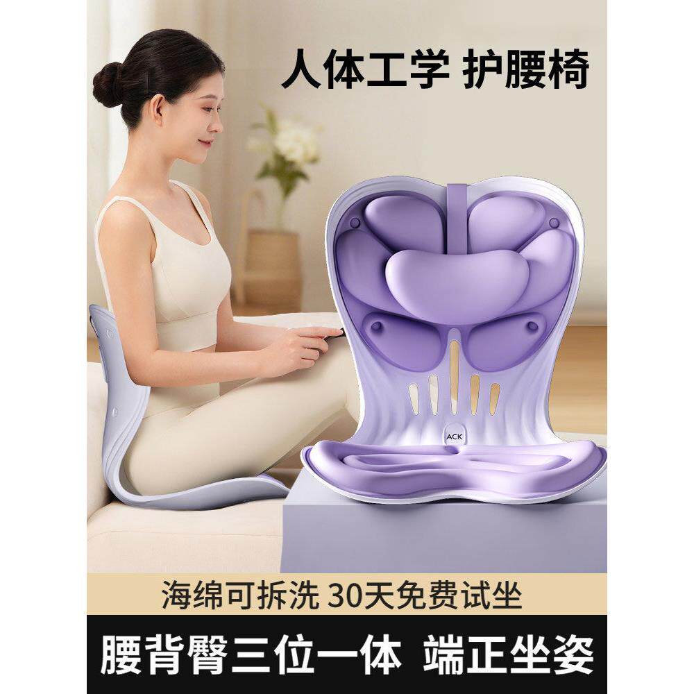 德国护腰坐垫办公室腰部支撑腰托座椅垫坐姿椅靠背久坐坐姿矫正器