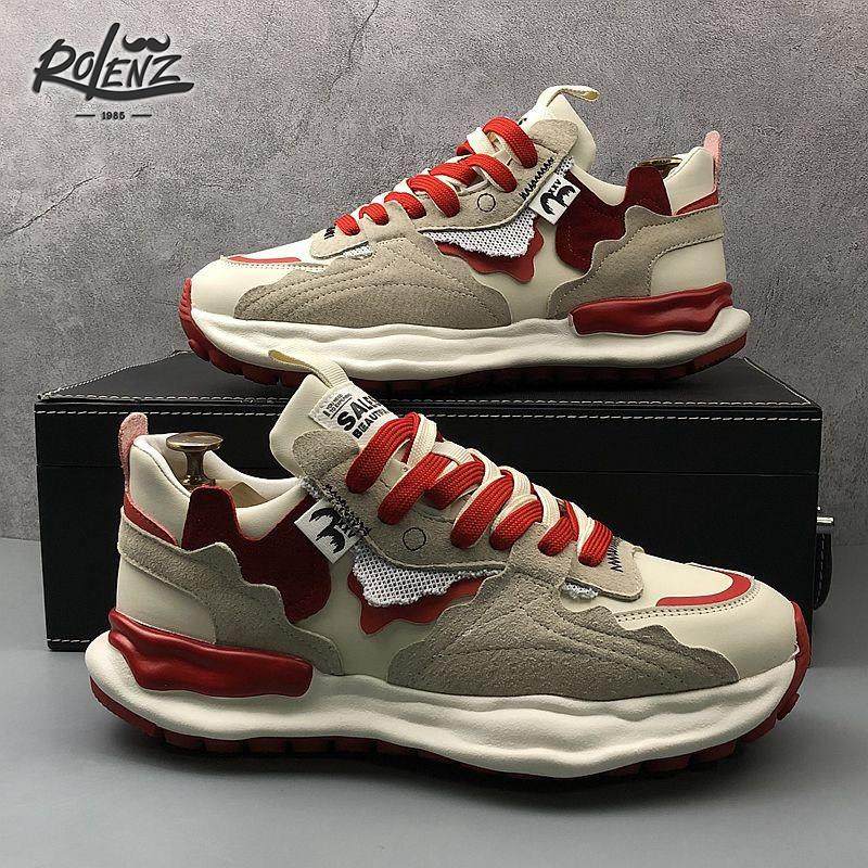 ROLENZ高端设计品牌厚底时尚休闲鞋男运动百搭增高透气华夫老爹鞋,流行男鞋,老爹鞋,淘宝优惠券,粉丝福利购,淘宝优惠卷