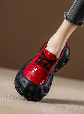 谁穿谁好看~ 【LW-Changer】厚底大头溶解小皮鞋乐福鞋休闲单鞋女