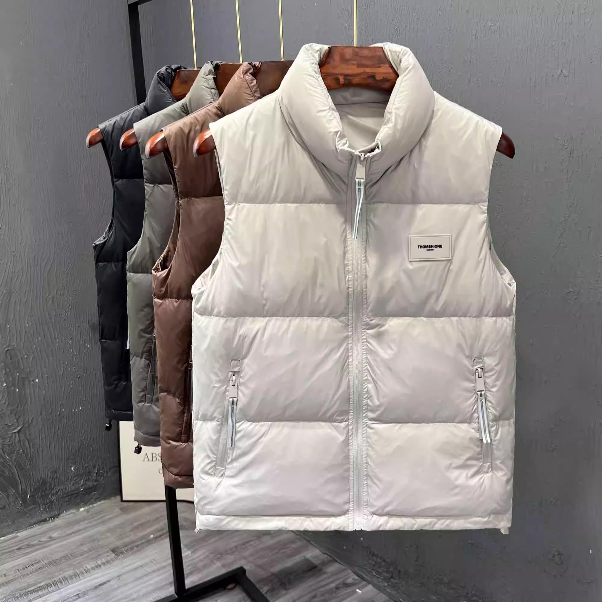 潮牌男女同款羽绒服保暖男士秋冬季外穿马夹外套背心坎肩情侣马甲