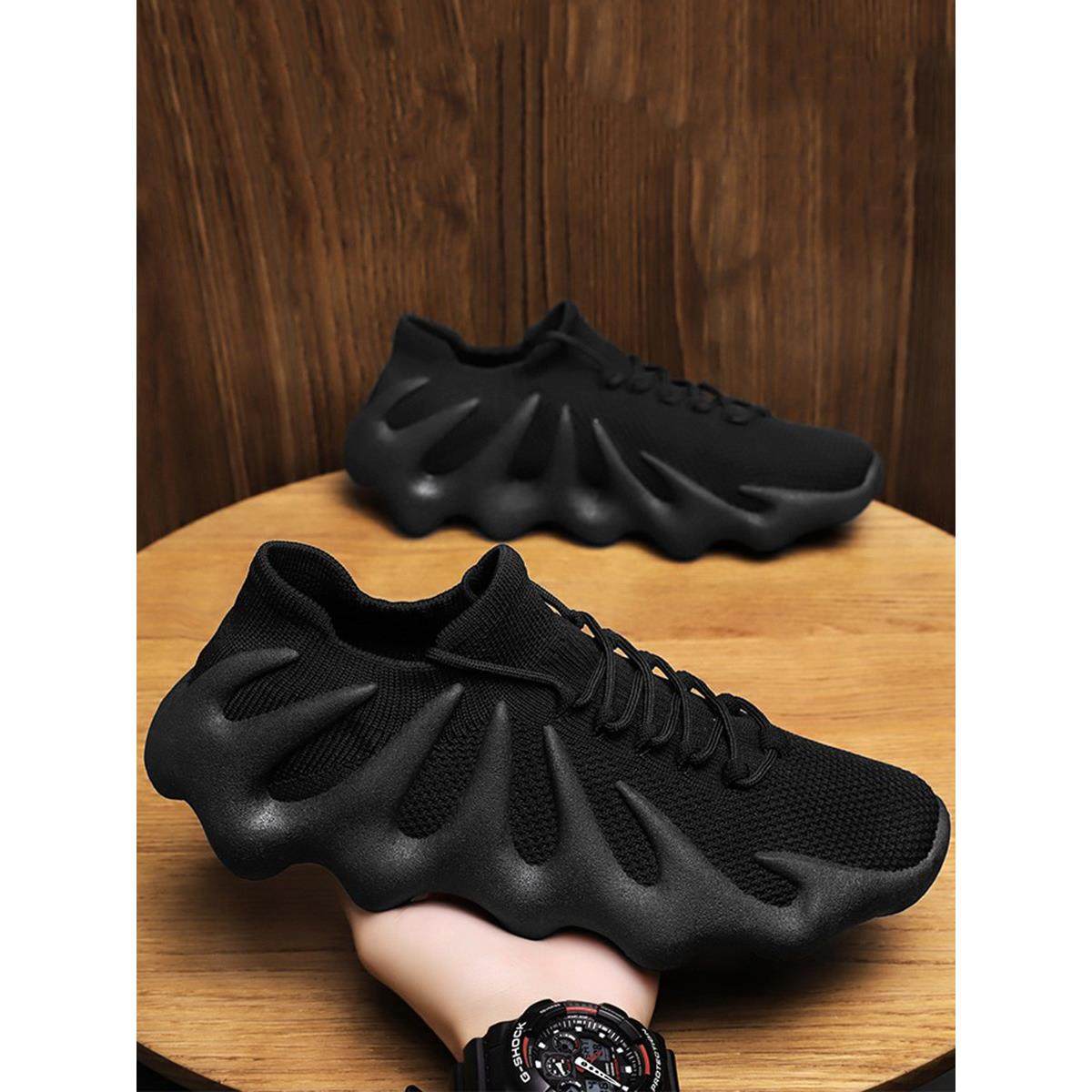 潮牌八爪鱼袜子鞋男2025新款时尚百搭飞织运动跑步休闲情侣老爹鞋,流行男鞋,时尚休闲鞋,淘宝优惠券,粉丝福利购,淘宝优惠卷